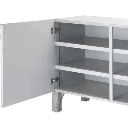 Grey Credenza for Dining Room or Entryway Cabinet - LOOMLAN - Jamie Young - Sideboards