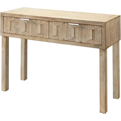 Grey Fir Wood Juniper Two Drawer Console - LOOMLAN - Jamie Young - Console Tables