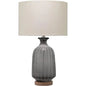 Grey Glass Grey Frosted Glass Table Lamp - LOOMLAN - Jamie Young - Table Lamps