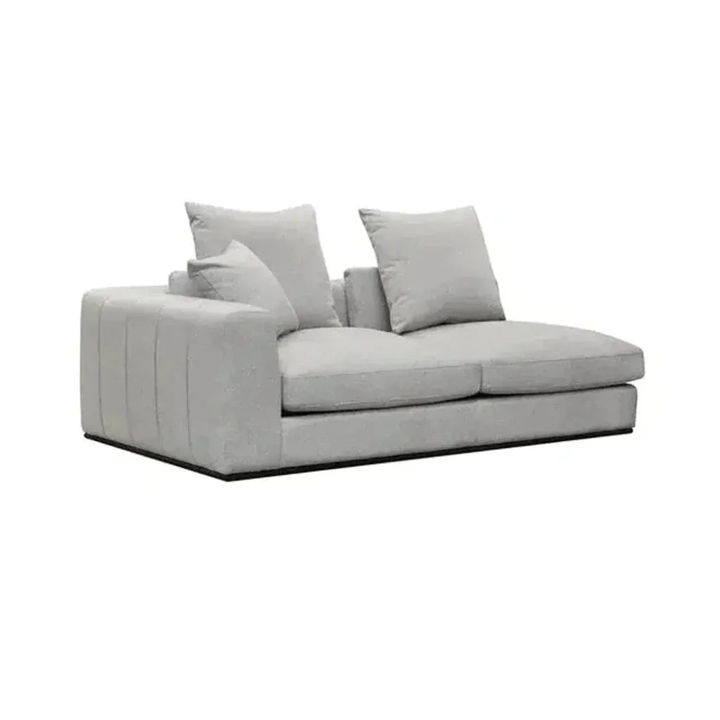Grey Linen Sullivan Modular Left Facing Sofa Chaise - LOOMLAN - LH Imports - Sectionals