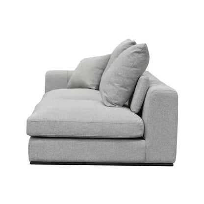 Grey Linen Sullivan Modular Left Facing Sofa Chaise - LOOMLAN - LH Imports - Sectionals