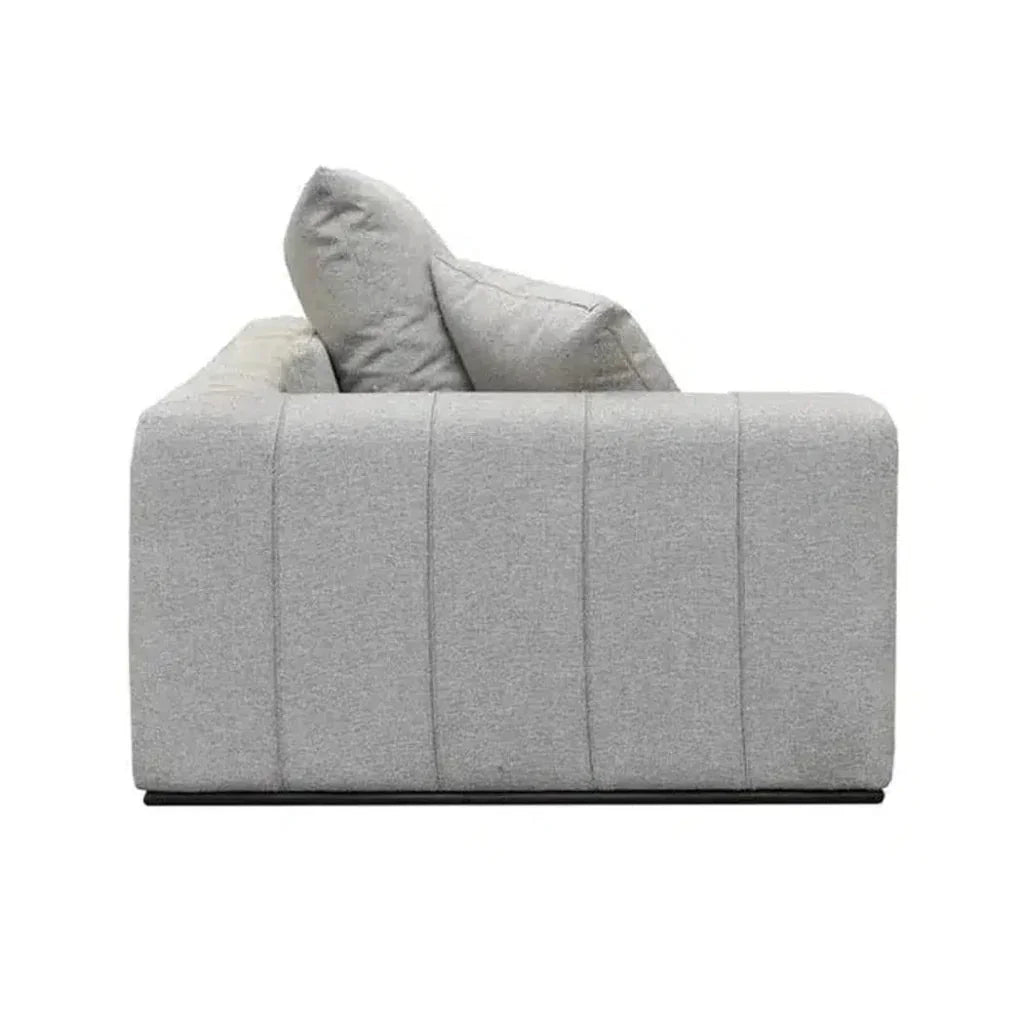 Grey Linen Sullivan Modular Left Facing Sofa Chaise - LOOMLAN - LH Imports - Sectionals