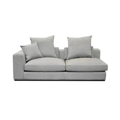 Grey Linen Sullivan Modular Left Facing Sofa Chaise - LOOMLAN - LH Imports - Sectionals