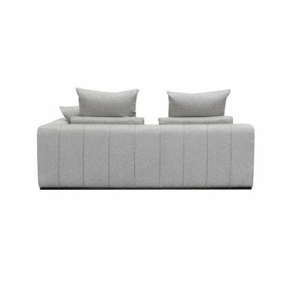 Grey Linen Sullivan Modular Right Facing Chaise Sofa - LOOMLAN - LH Imports - Sectionals