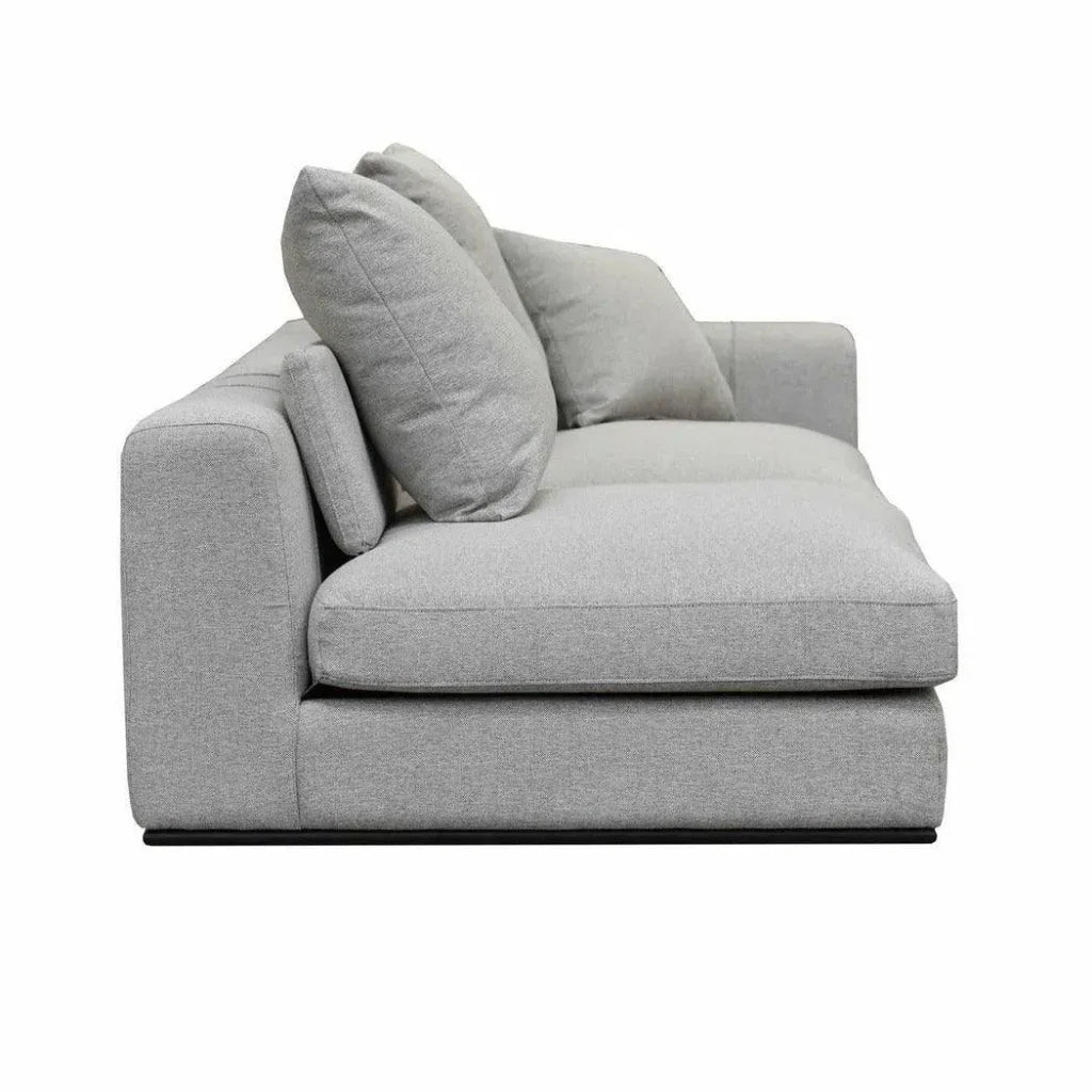 Grey Linen Sullivan Modular Right Facing Chaise Sofa - LOOMLAN - LH Imports - Sectionals