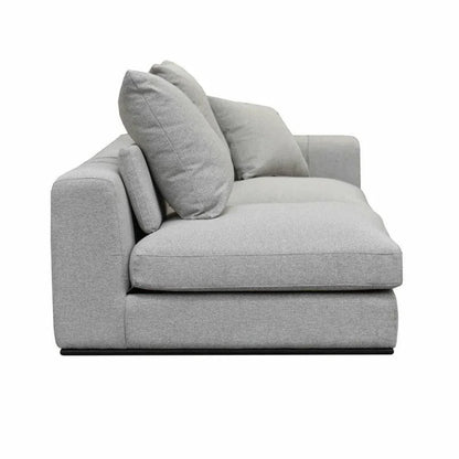 Grey Linen Sullivan Modular Right Facing Chaise Sofa - LOOMLAN - LH Imports - Sectionals