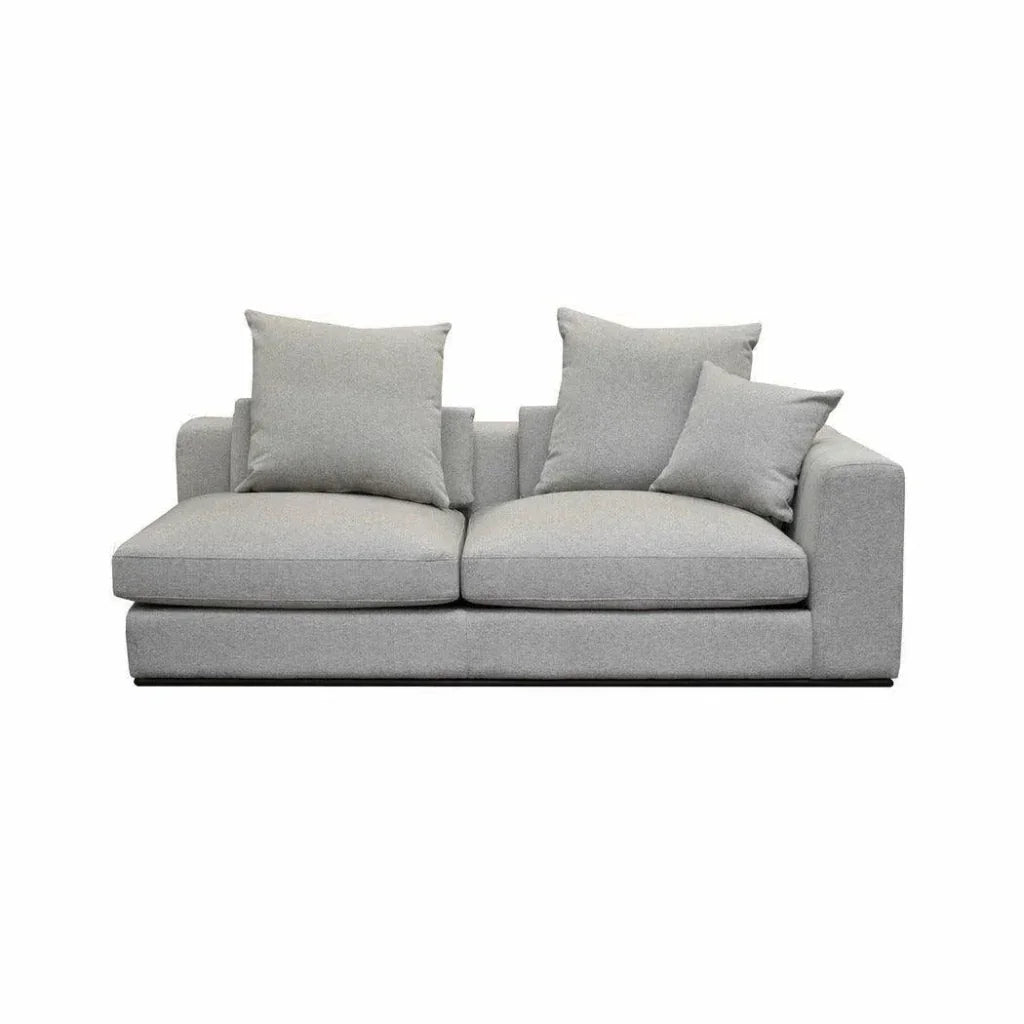 Grey Linen Sullivan Modular Right Facing Chaise Sofa - LOOMLAN - LH Imports - Sectionals