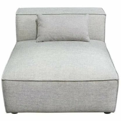 Grey Modular Sectional Sofa Slipper Chair In Barley-Modular Components-Diamond Sofa-LOOMLAN