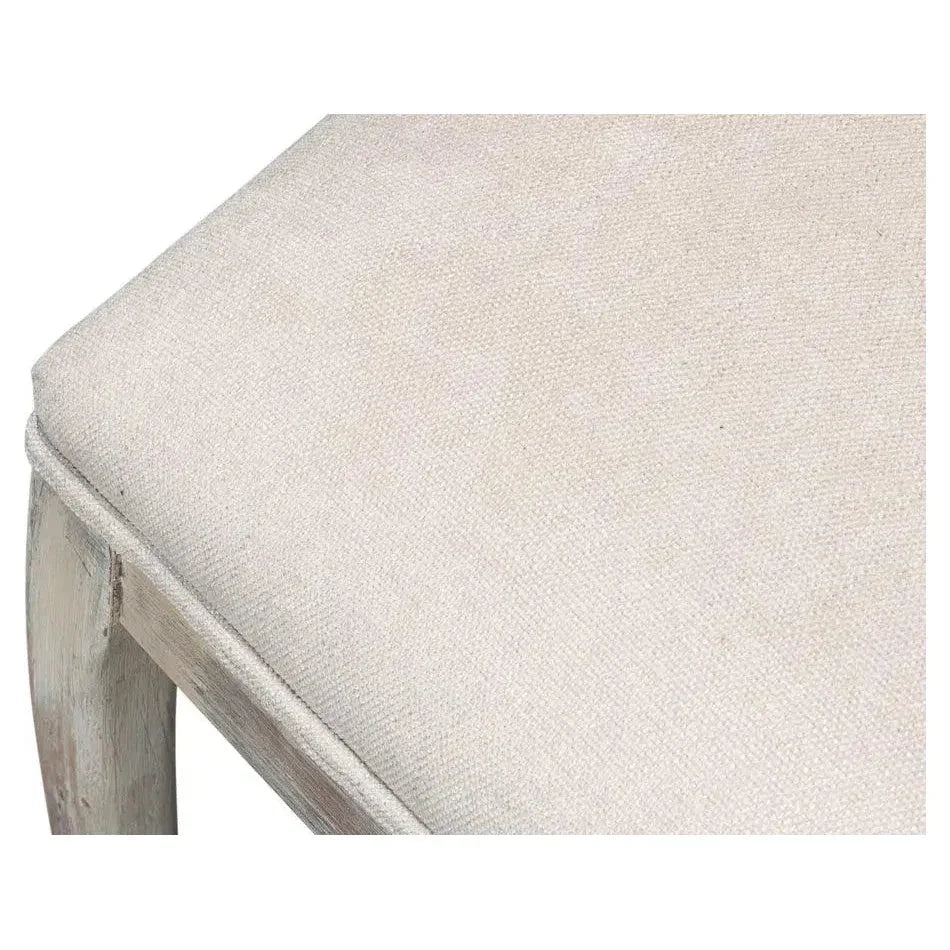 Oval Cane Back Set Chair Grey Oak Taupe - LOOMLAN - Sarreid - Dining Chairs