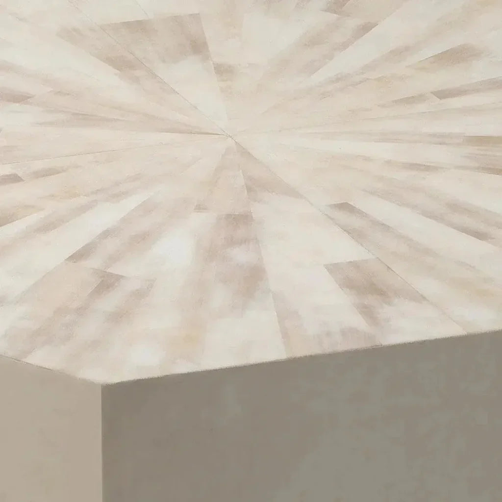 Grey Paper Lacquer Radiant Mid Century Side Table - LOOMLAN - Jamie Young - Side Tables