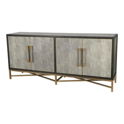 Grey Shagreen Retro Sideboard on Stand - LOOMLAN - Moe's Home - Sideboards