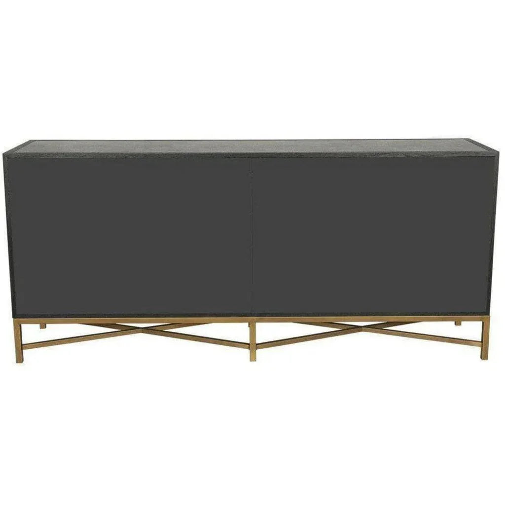 Grey Shagreen Retro Sideboard on Stand - LOOMLAN - Moe's Home - Sideboards