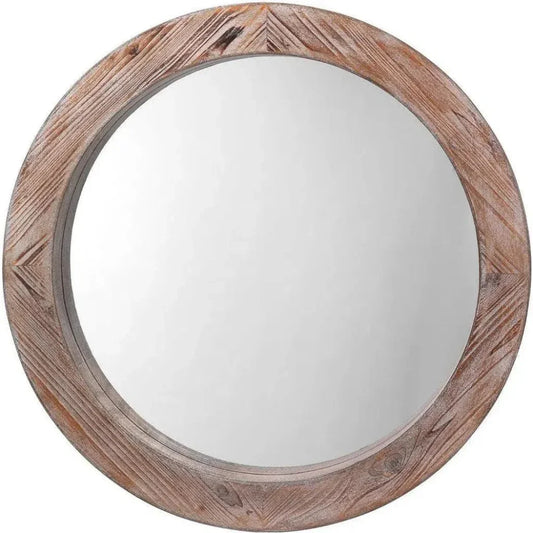 Grey Veneer Reclaimed Wall Mirror - LOOMLAN - Jamie Young - Wall Mirrors