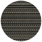 Gridora Black Washable Indoor - Outdoor Rug - LOOMLAN - LOOMLAN Rugs - Outdoor Rugs