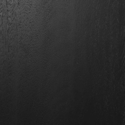 Grier Five Drawers Wooden Black Office Desk