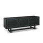 Grier Three Doors Wooden Black Media Console