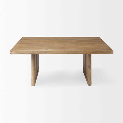 Grier Wood Top Square Coffee Table