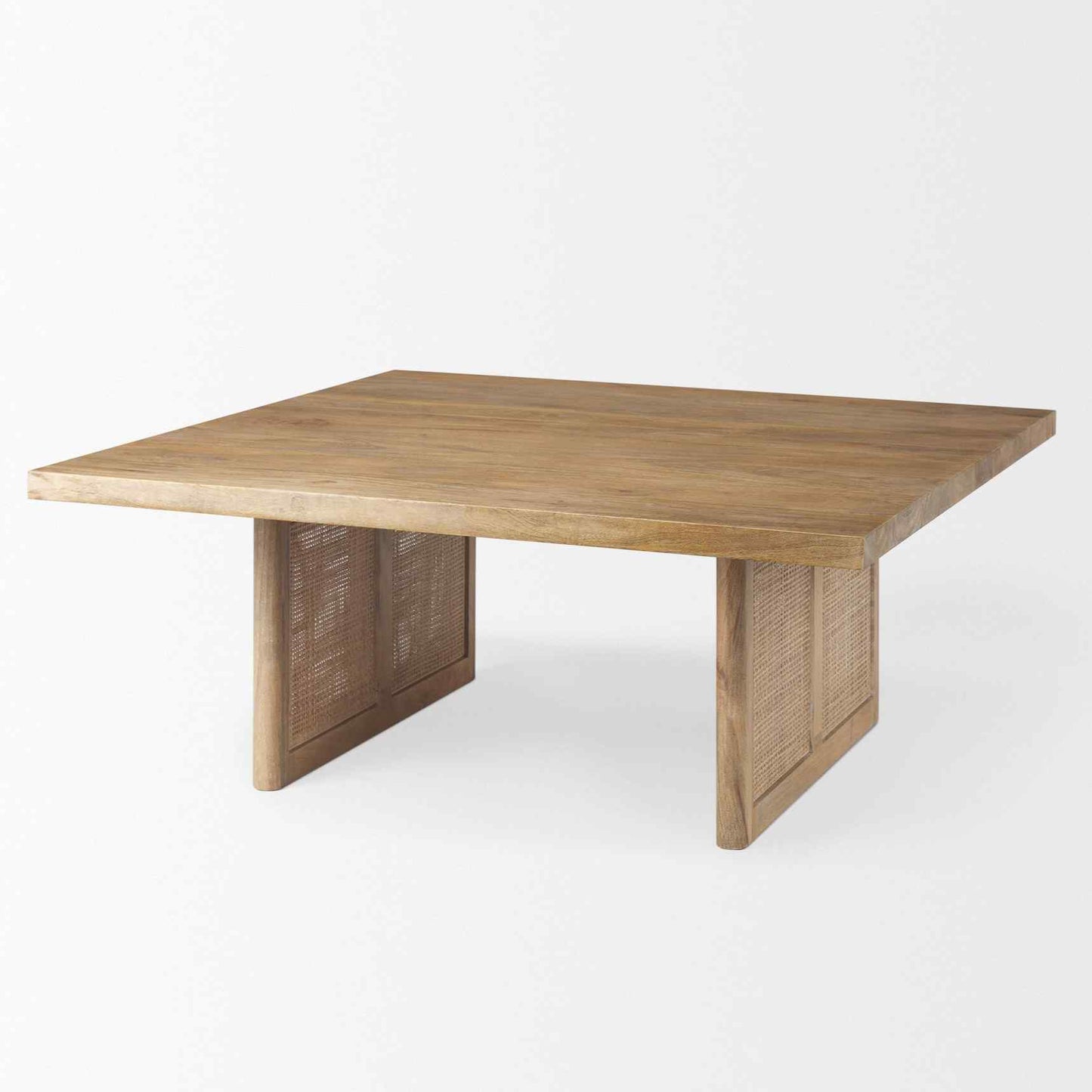 Grier Wood Top Square Coffee Table