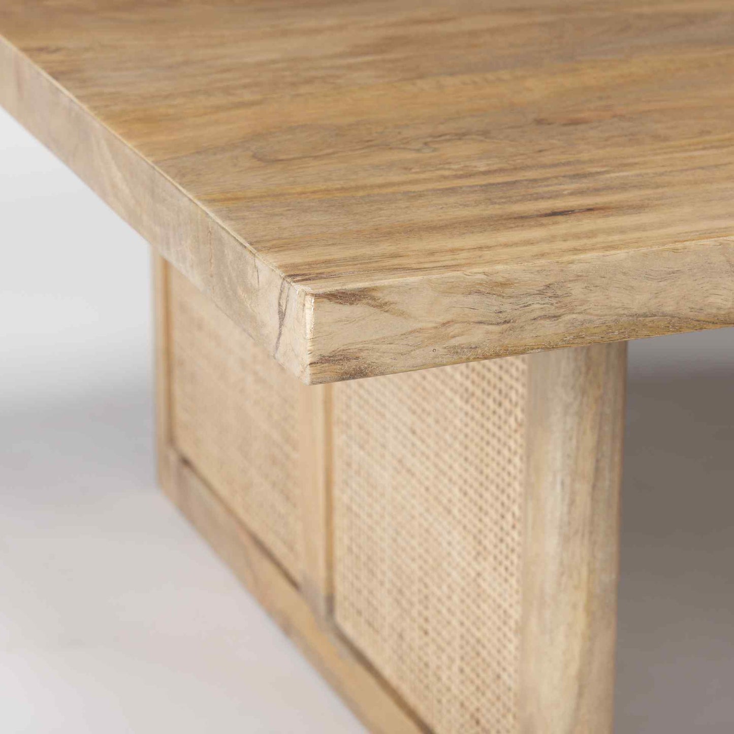 Grier Wood Top Square Coffee Table