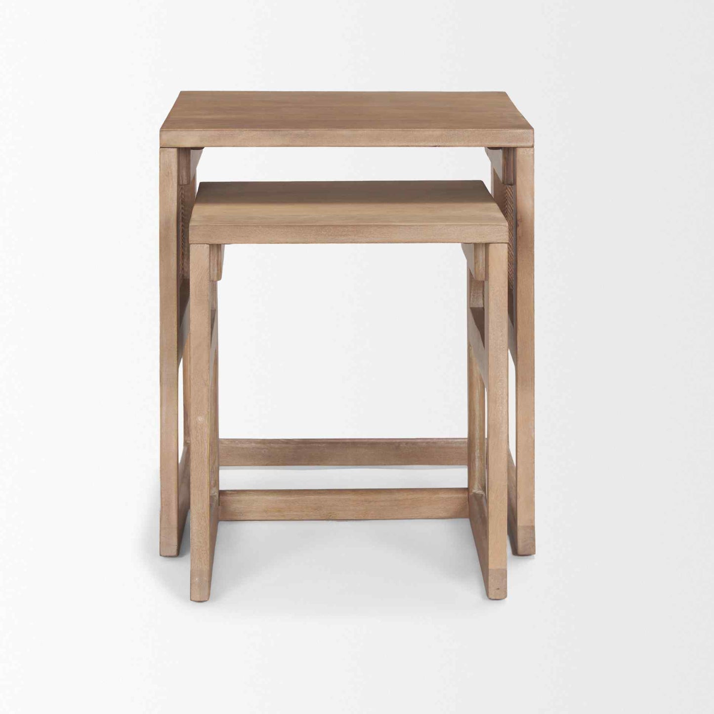 Grier Wooded Nesting Accent Table (Set of 2)