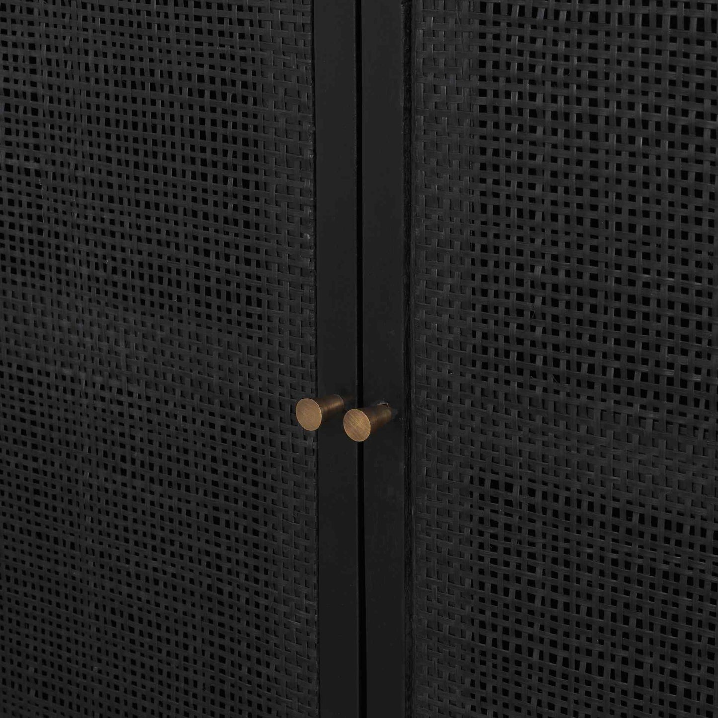 Grier Wooden Black Accent Cabinet