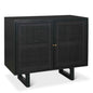 Grier Wooden Black Accent Cabinet