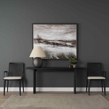 Grier Wooden Black Console Table