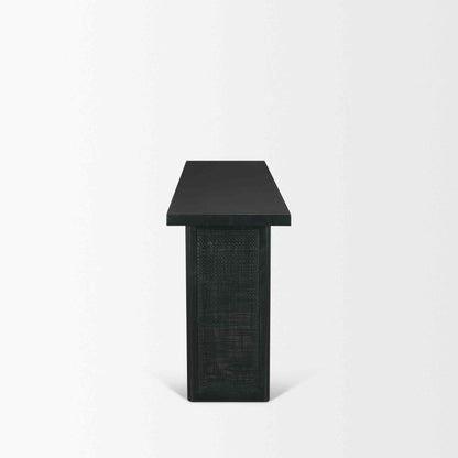 Grier Wooden Black Console Table