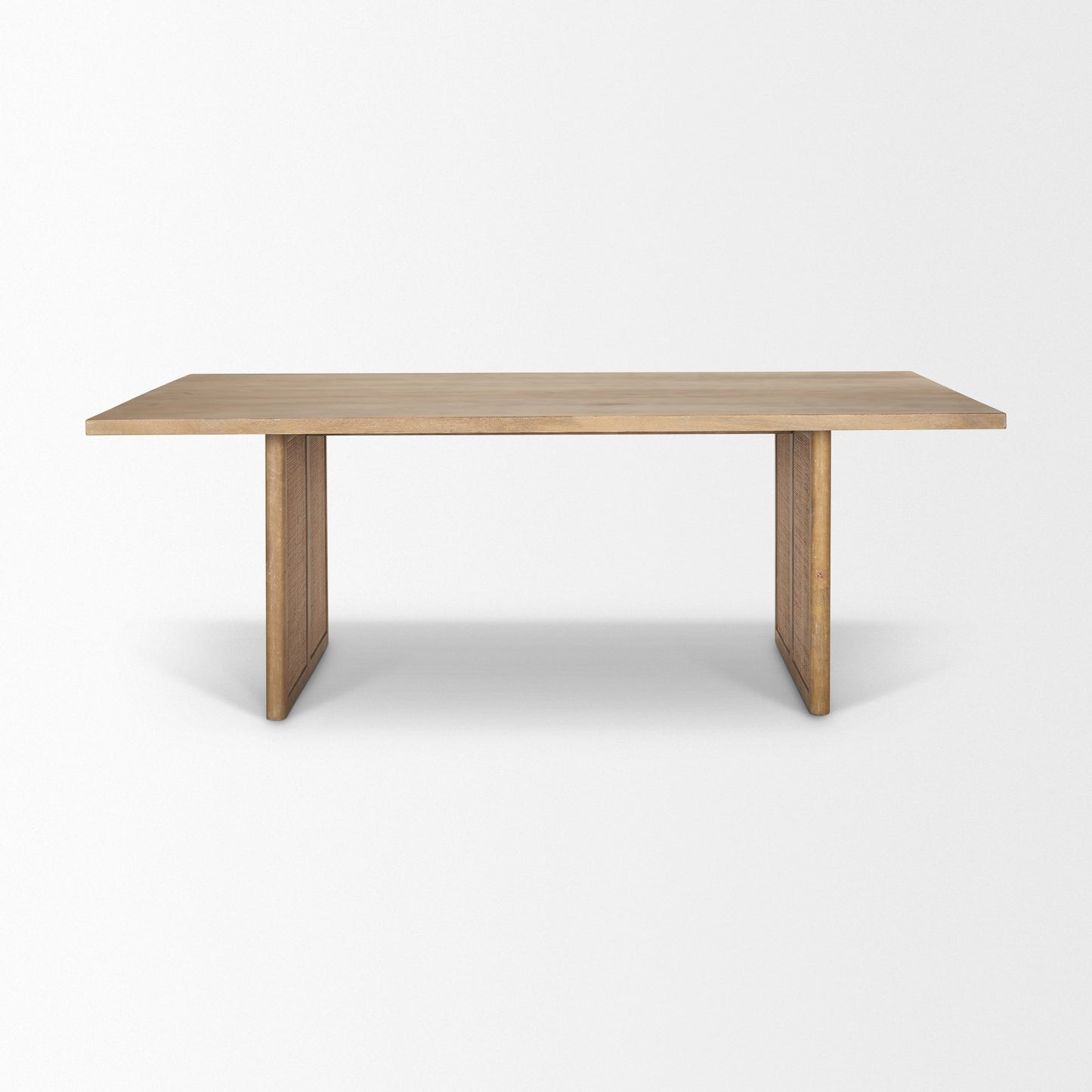 Grier Wooden Rectangular Dining Table-Dining Tables-Mercana-LOOMLAN