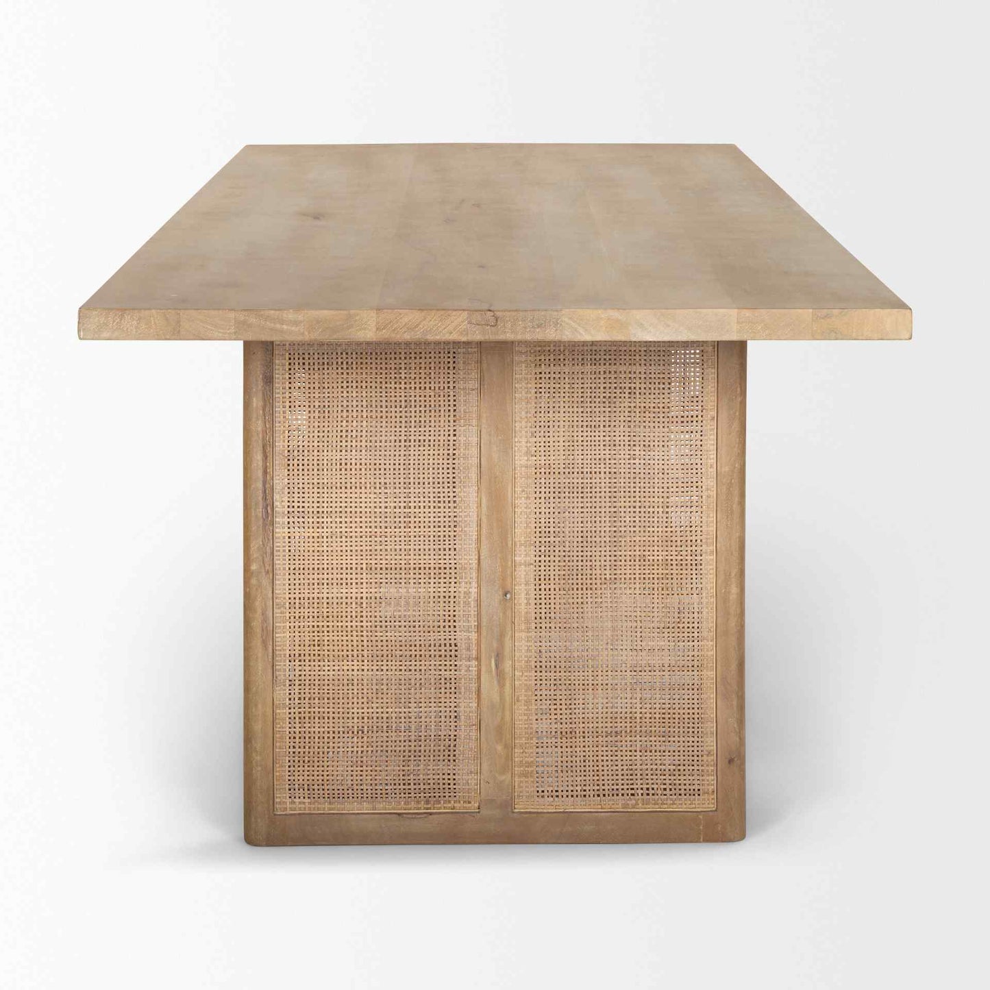 Grier Wooden Rectangular Dining Table-Dining Tables-Mercana-LOOMLAN