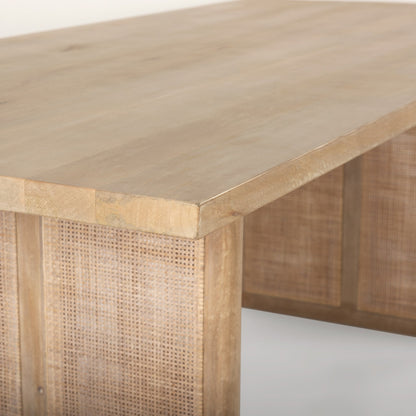 Grier Wooden Rectangular Dining Table-Dining Tables-Mercana-LOOMLAN