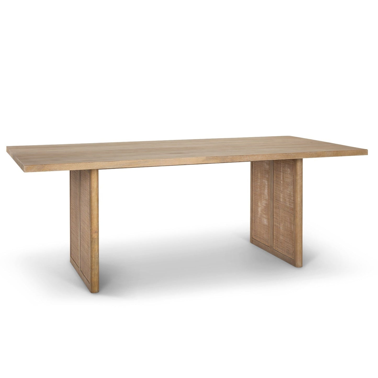 Grier Wooden Rectangular Dining Table-Dining Tables-Mercana-LOOMLAN