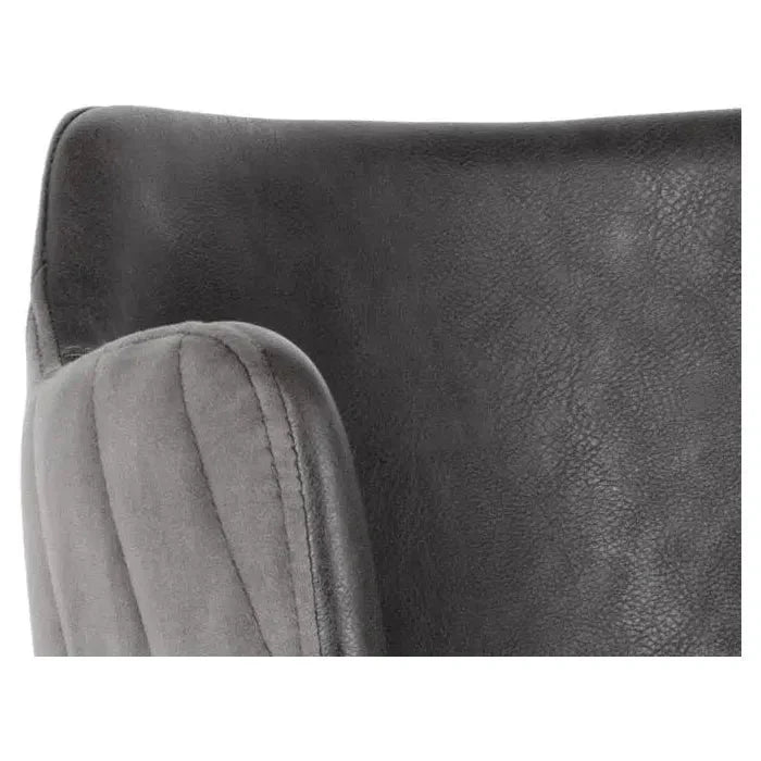 Griffin Leather Modern Barstool - LOOMLAN - SUNPAN - Bar Stools