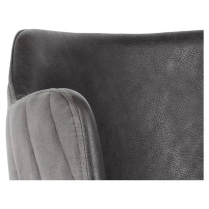 Griffin Leather Modern Barstool - LOOMLAN - SUNPAN - Bar Stools