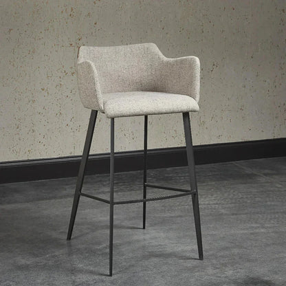 Griffin Leather Modern Barstool - LOOMLAN - SUNPAN - Bar Stools