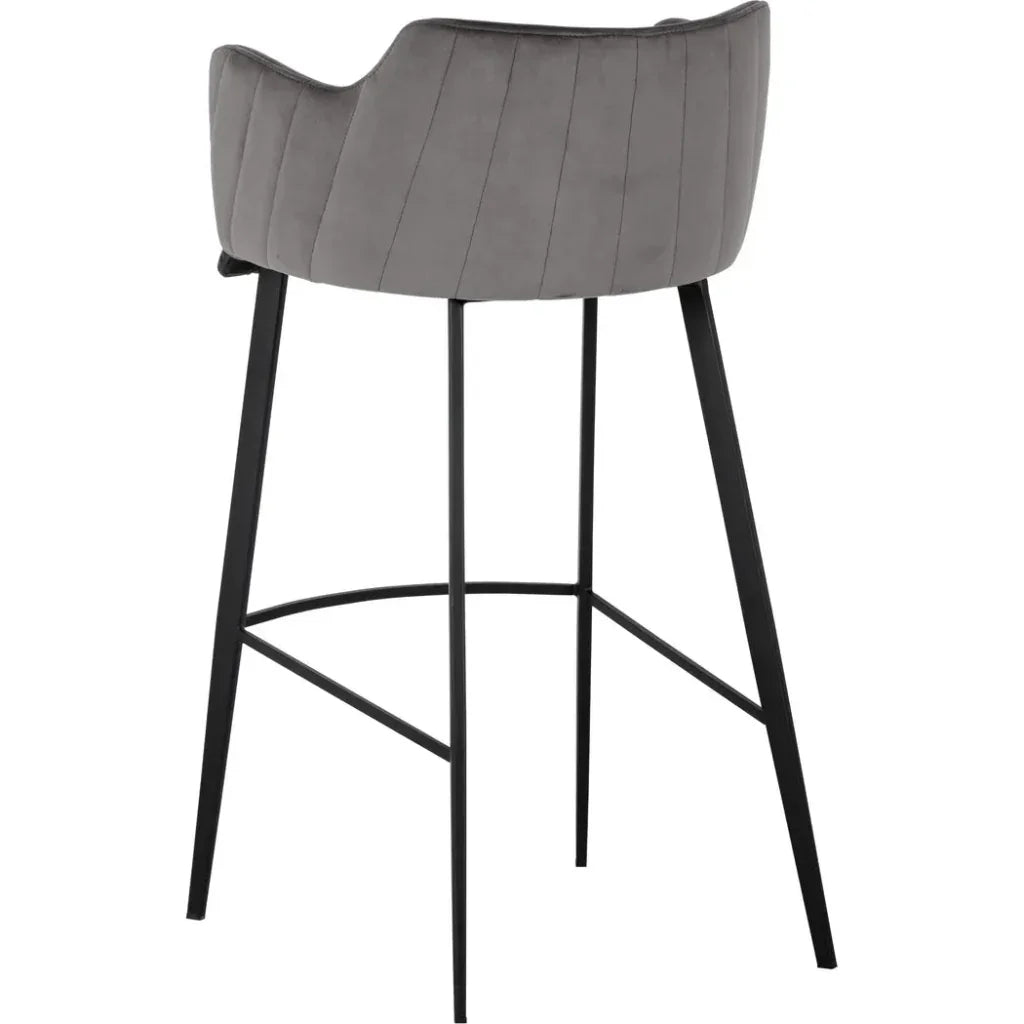 Griffin Leather Modern Barstool - LOOMLAN - SUNPAN - Bar Stools