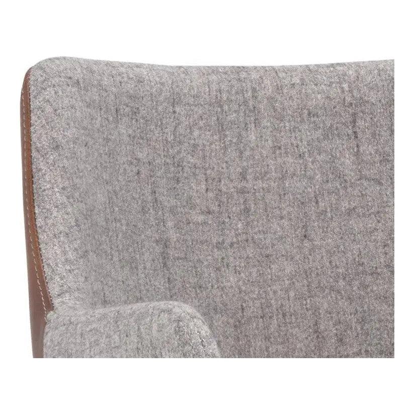 Griffin Leather Modern Dining Armchair - LOOMLAN - SUNPAN - Dining Chairs