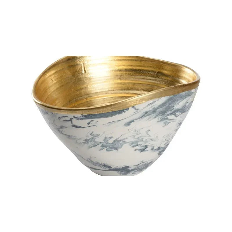Grigio Marble Made Large Bowl - LOOMLAN - Chelsea House - Boxes & Bowls