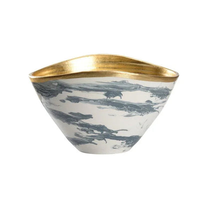 Grigio Marble Made Large Bowl - LOOMLAN - Chelsea House - Boxes & Bowls