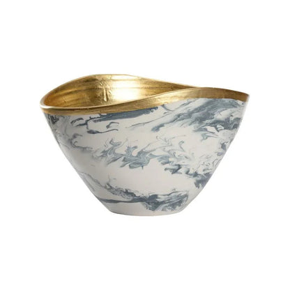 Grigio Marble Made Large Bowl - LOOMLAN - Chelsea House - Boxes & Bowls