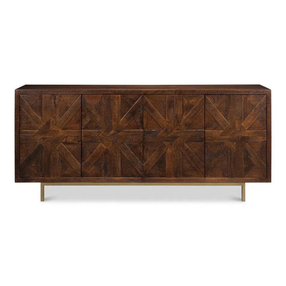 Griglia Four Door Sideboard - LOOMLAN - Sarreid - Sideboards