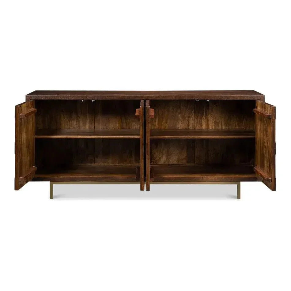 Griglia Four Door Sideboard - LOOMLAN - Sarreid - Sideboards