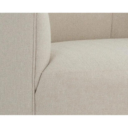 Grimaldi Fabric Swivel Armchair - LOOMLAN - SUNPAN - Club Chairs