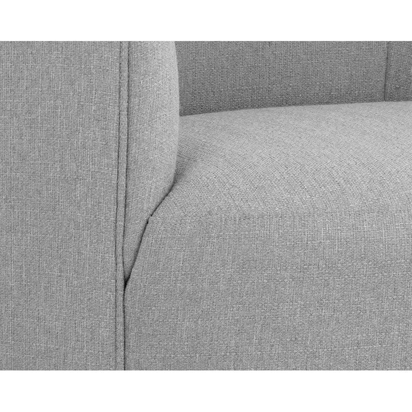 Grimaldi Fabric Swivel Armchair - LOOMLAN - SUNPAN - Club Chairs