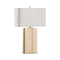 Groove Stone Texture Linen Shade Table Lamp - LOOMLAN - Chelsea House - Table Lamps