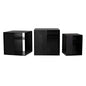 Gropius Steel Floor Shelf Nesting Tables - LOOMLAN - Noir - Side Tables