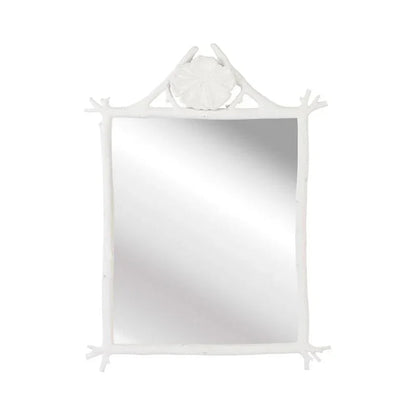 Grotto White Wall Mirror - LOOMLAN - Chelsea House - Wall Mirrors