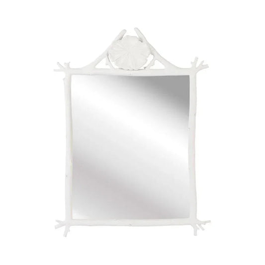 Grotto White Wall Mirror - LOOMLAN - Chelsea House - Wall Mirrors