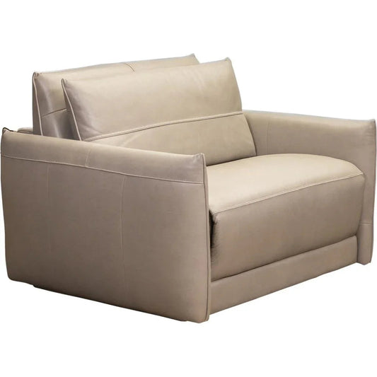 Guest House Power Sleep Leather Armchair - LOOMLAN - Olivia + Quinn - Club Chairs