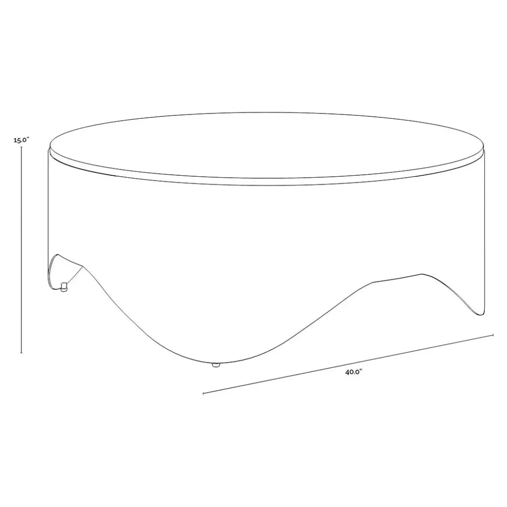 Guinevere White Marble Round Coffee Table - LOOMLAN - SUNPAN - Coffee Tables